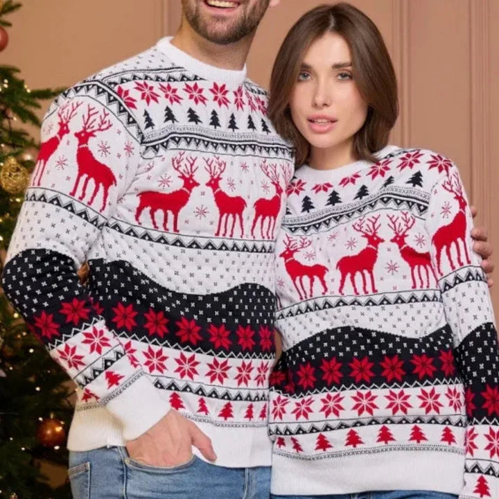 Winter Christmas Sweater for Couples - Knit Jumper