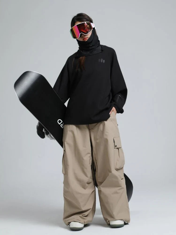 Snowboard Pants Unisex Baggy Loose Fit with Cargo Pockets Design