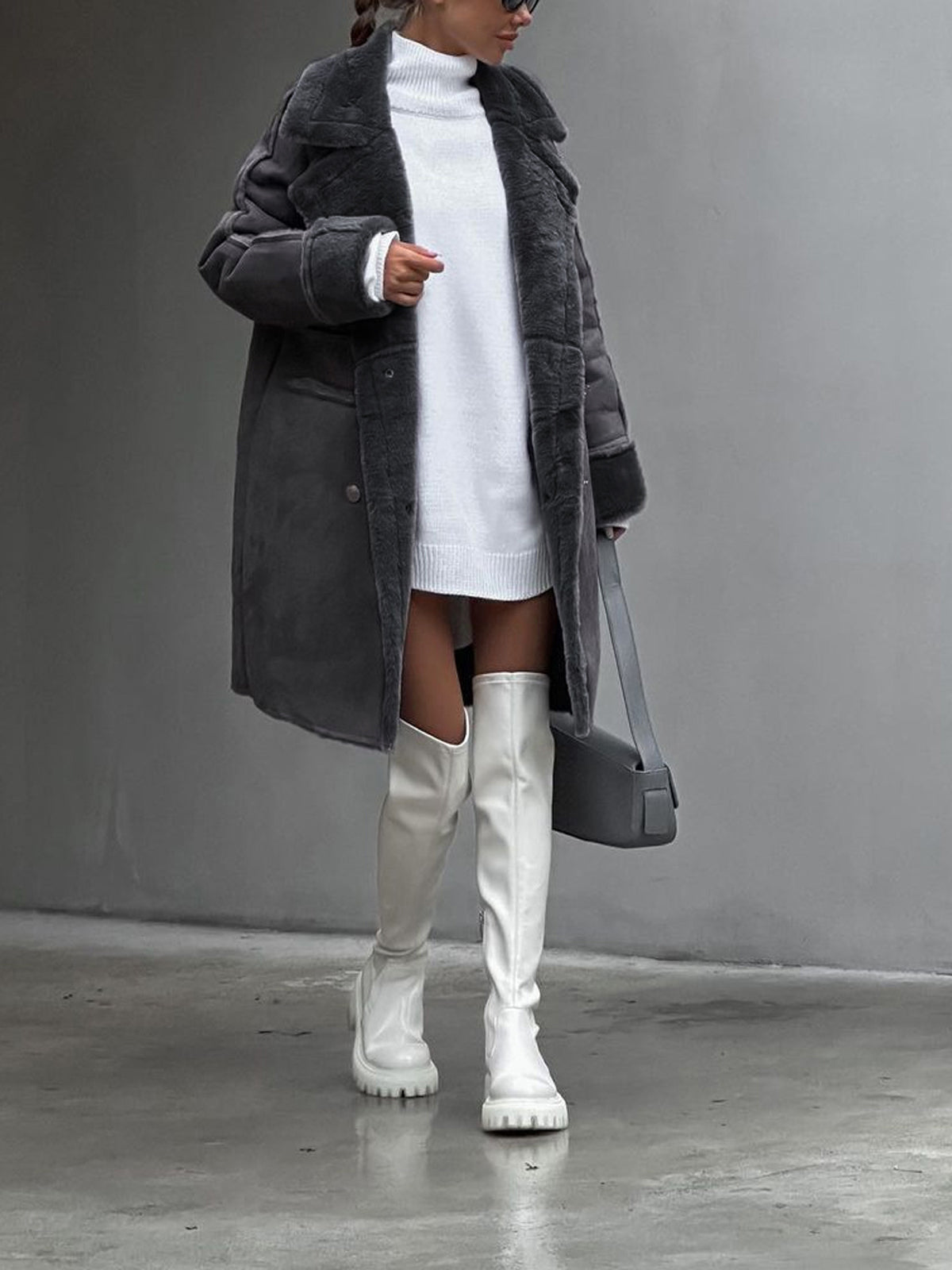 Women’s Winter Teddy Coat – Warm Oversized Plus Size Coat