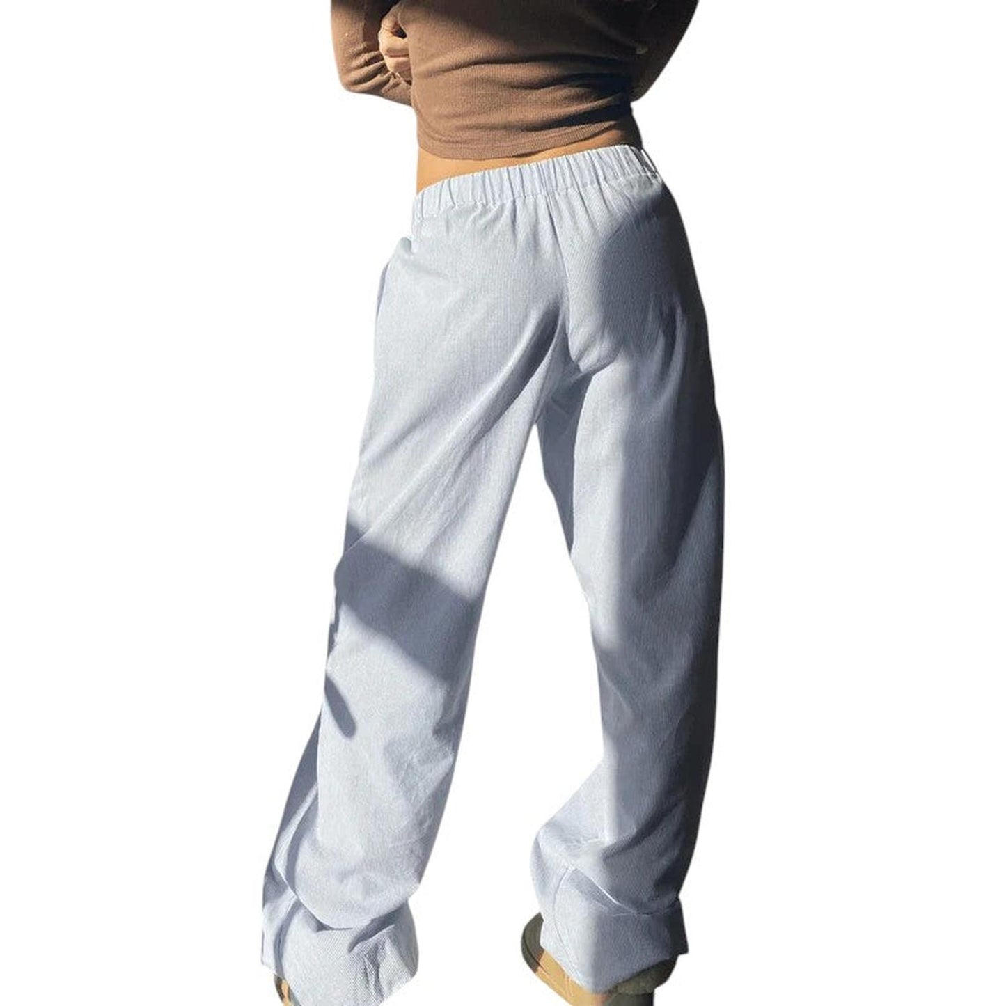 Casual lounge trousers for women – elastic waistband and breathable comfort