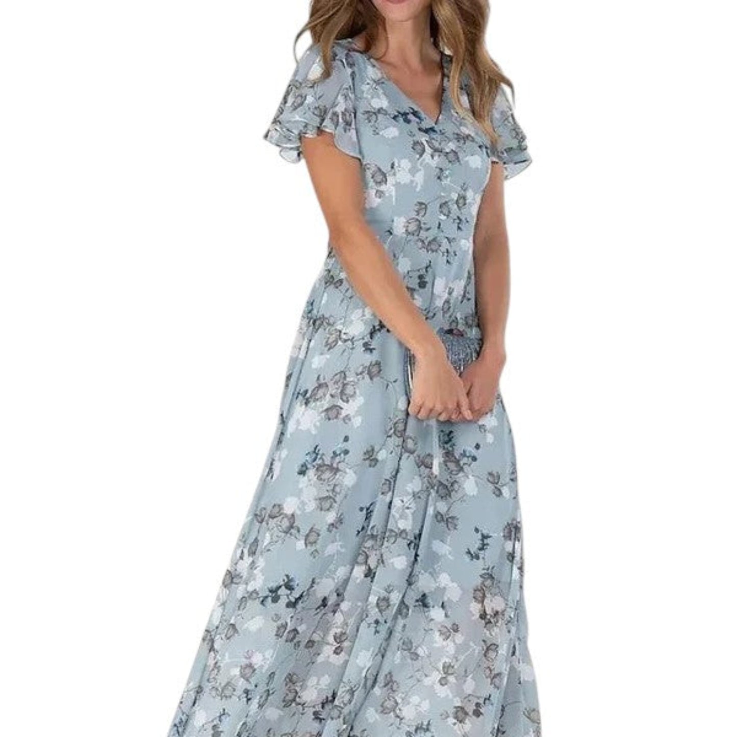 Elegant midi dress for women – tailored fit for work and special occasions