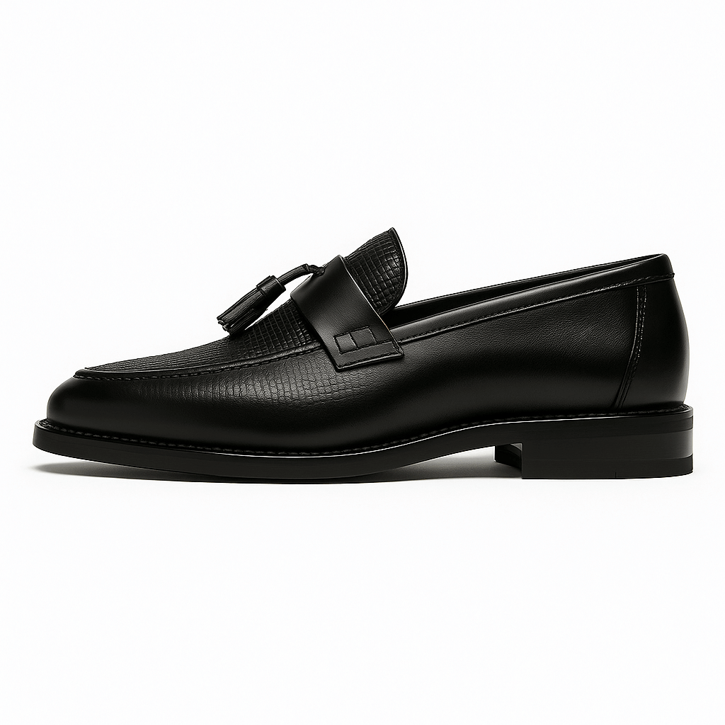 Tassel Loafers Men Woven Elegant Slip-On Design