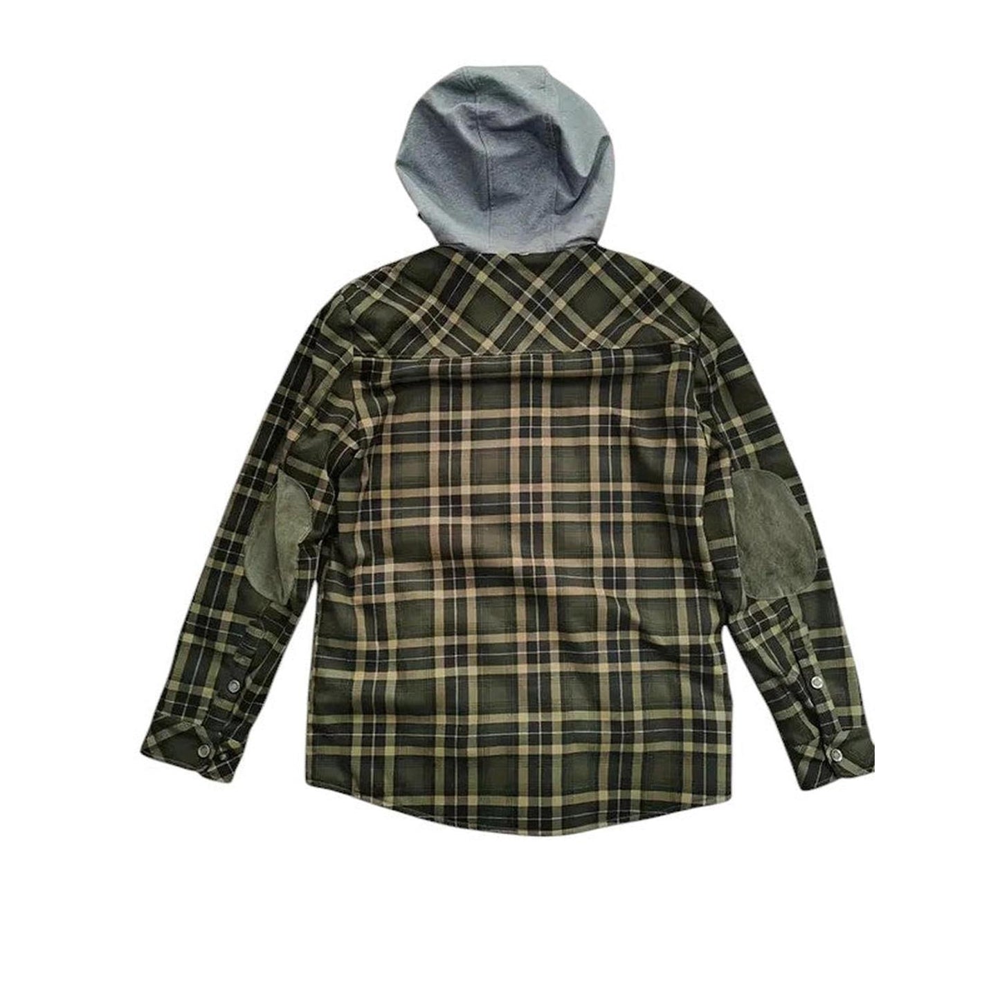 Hooded checked jacket for men