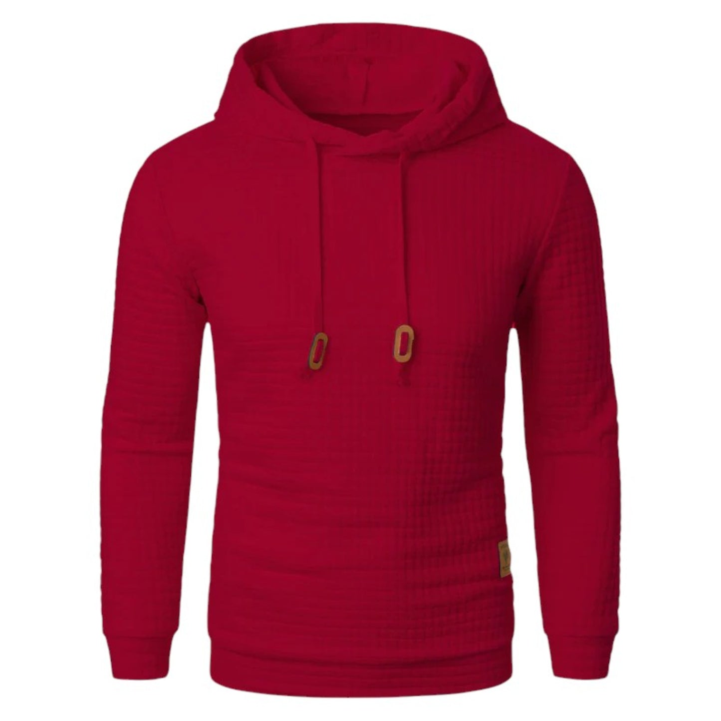Men's casual check pattern hoodie sweatshirt
