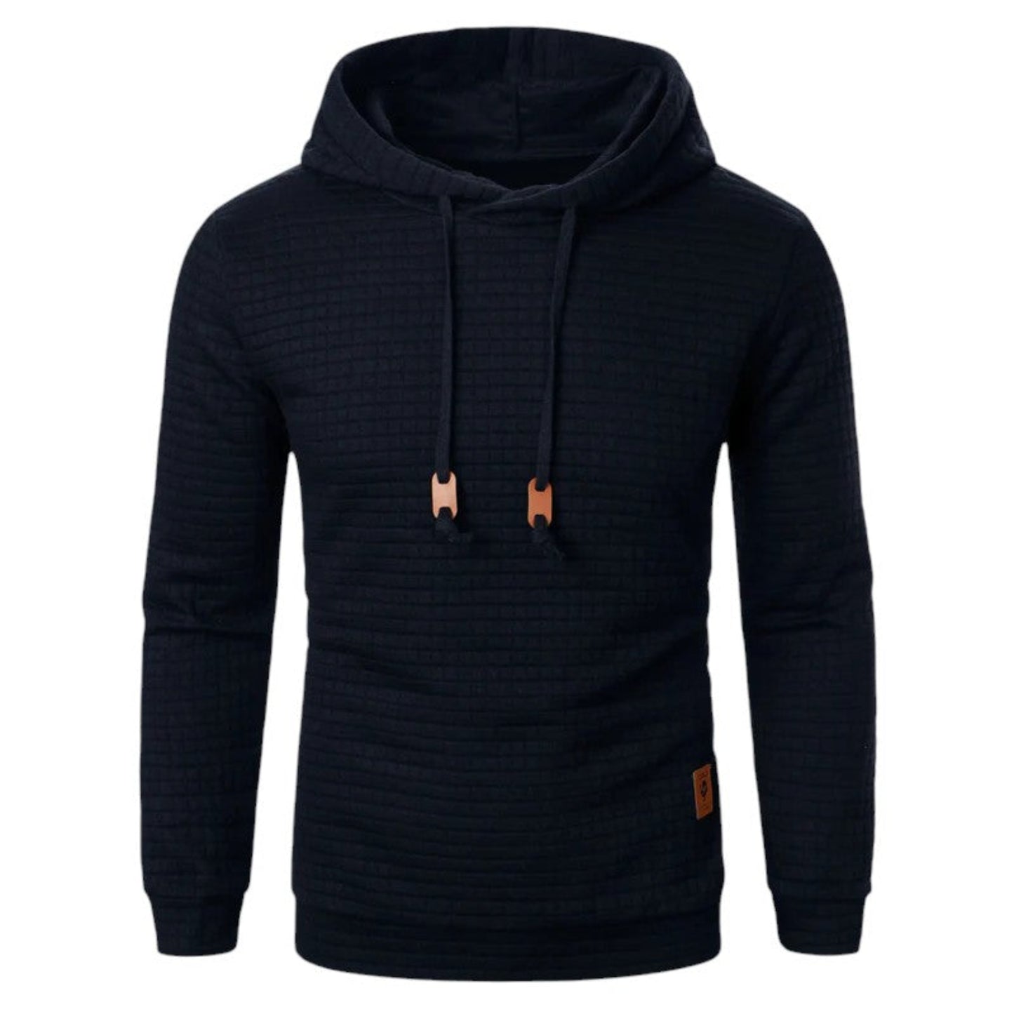 Men's casual check pattern hoodie sweatshirt