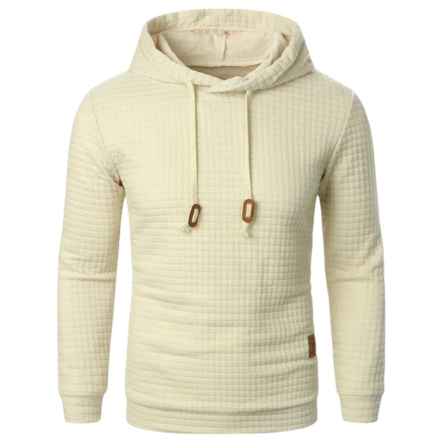 Men's casual check pattern hoodie sweatshirt