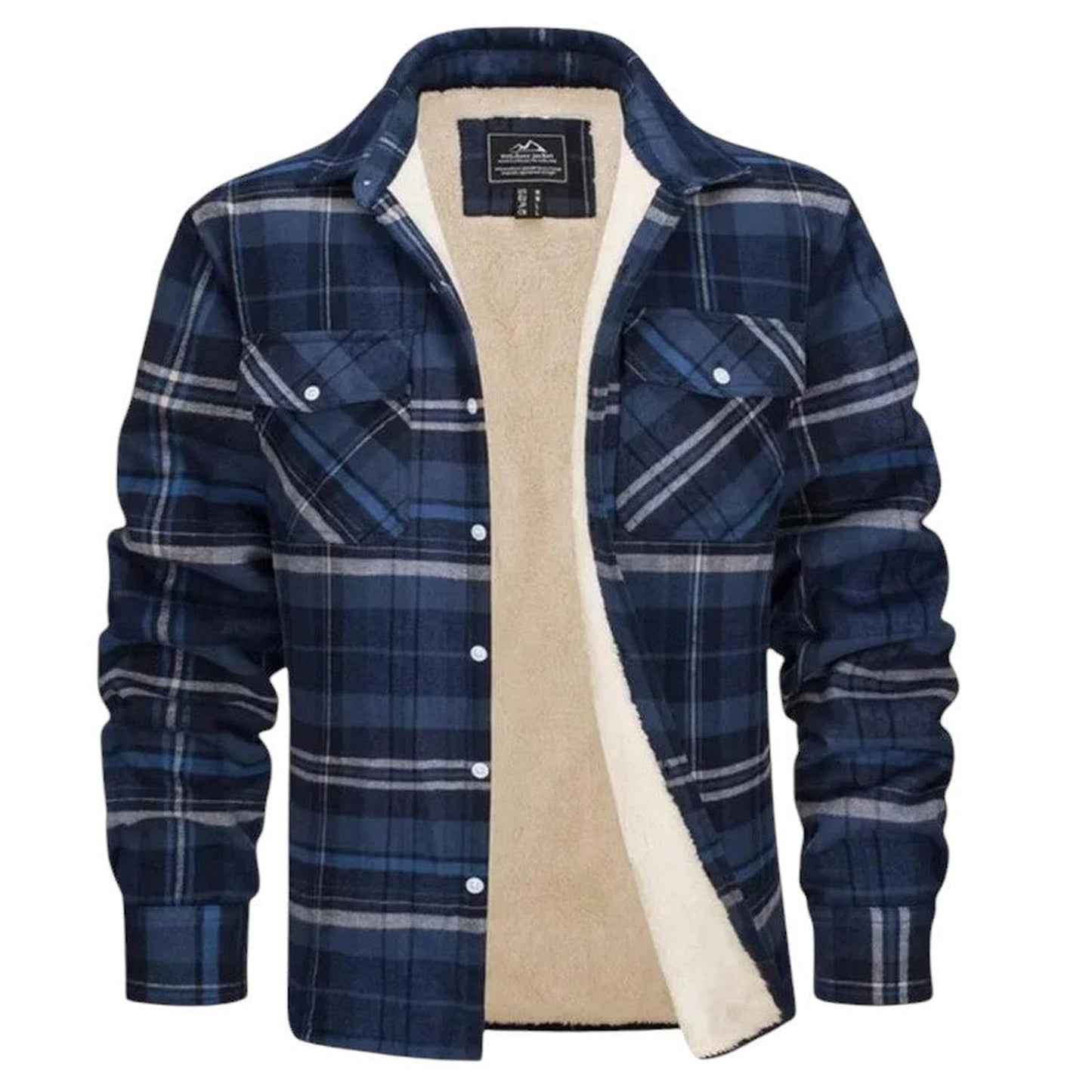 Men's casual checkered jacket