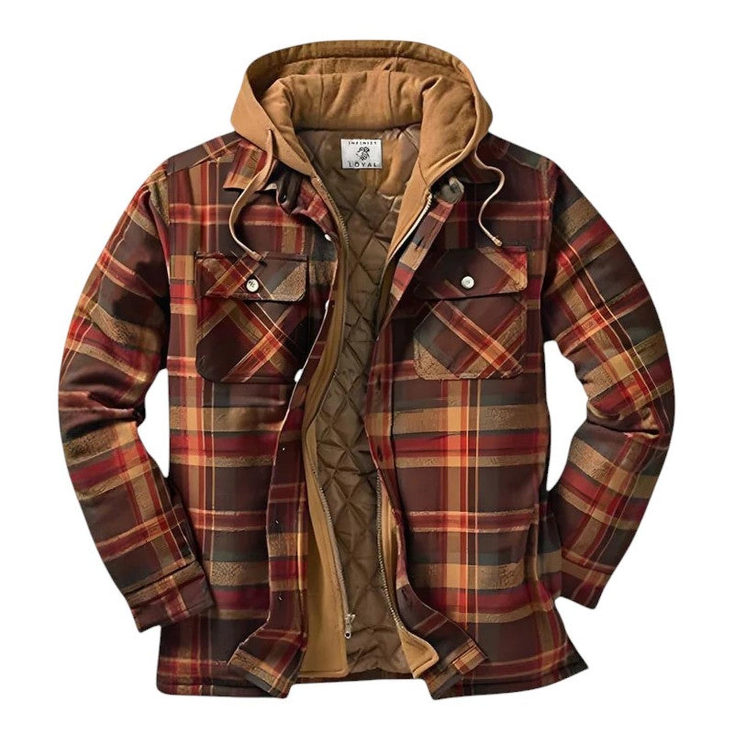 Men's casual checkered jacket