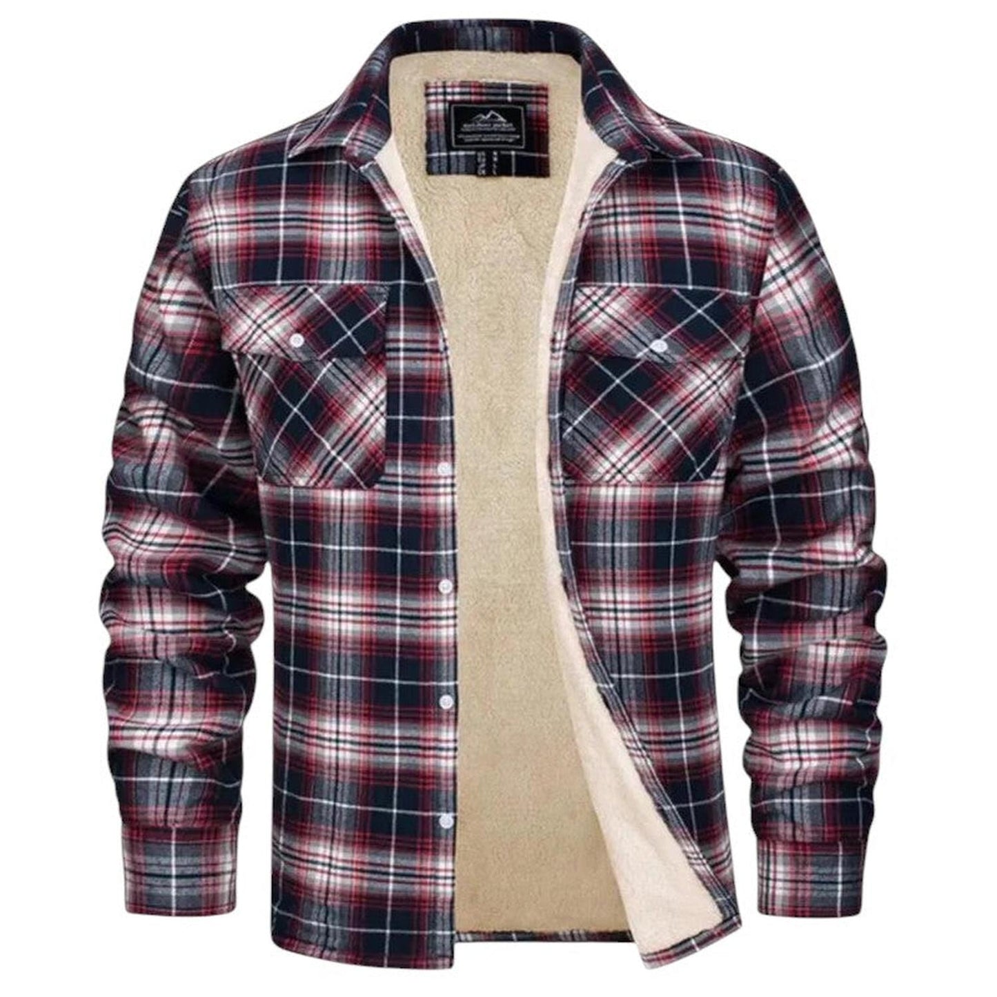 Men's casual checkered jacket