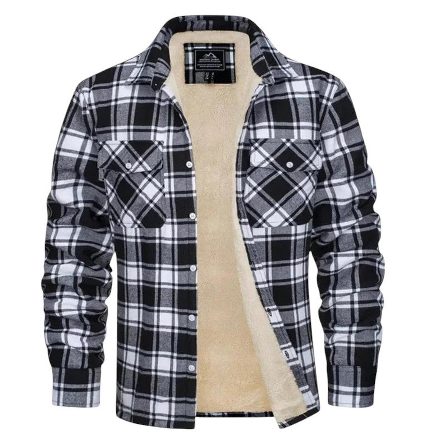 Men's casual checkered jacket