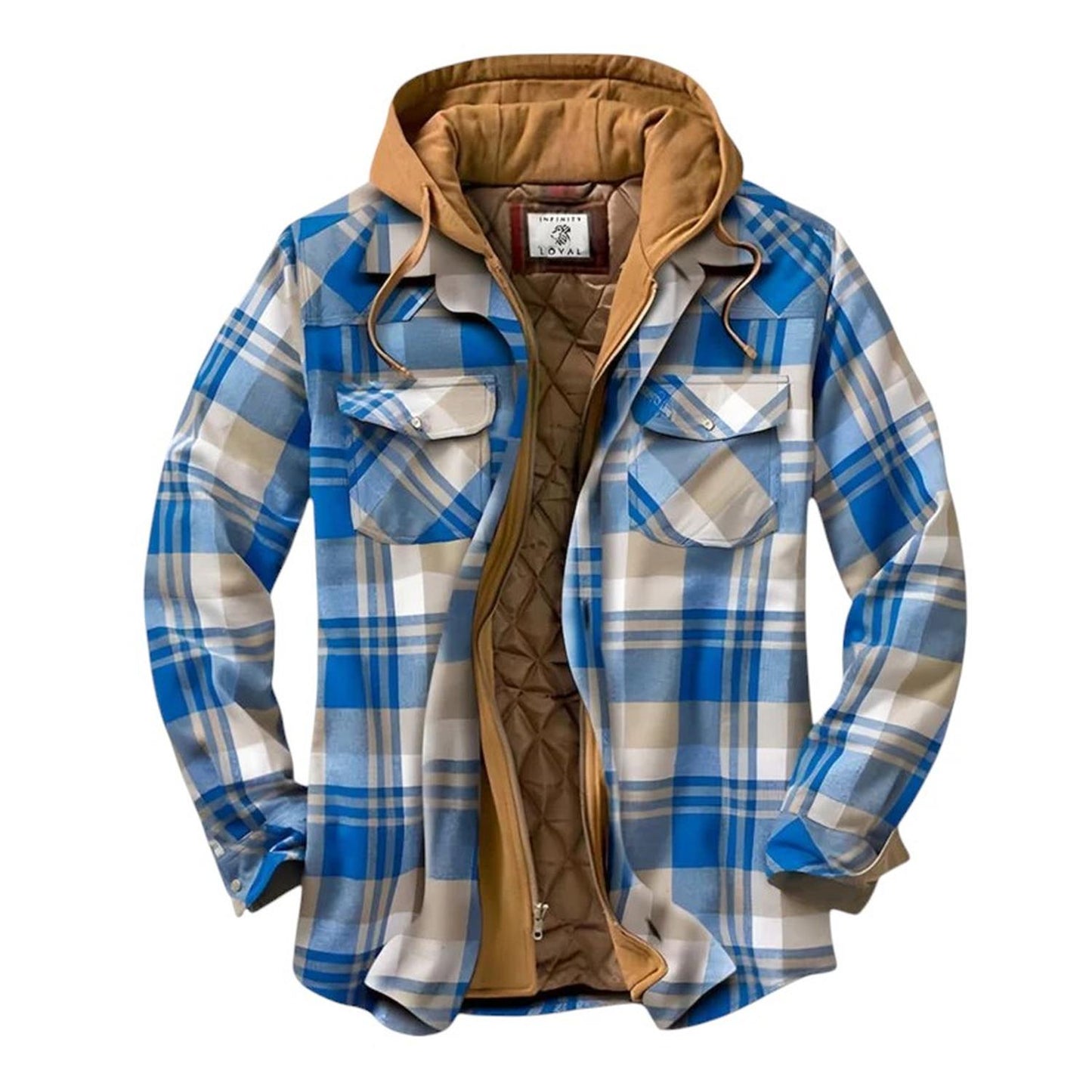 Men's casual checkered jacket