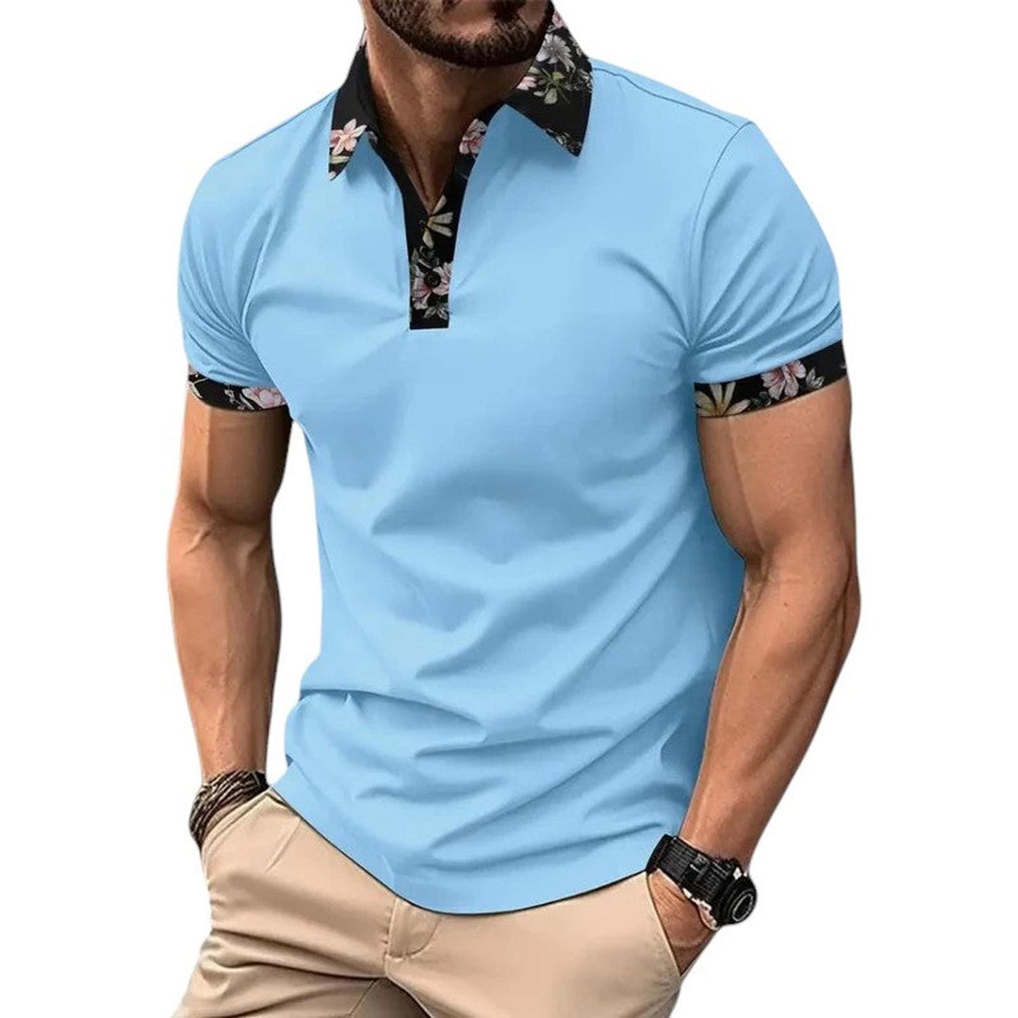 Men’s classic fit polo shirt – Breathable short sleeve casual wear