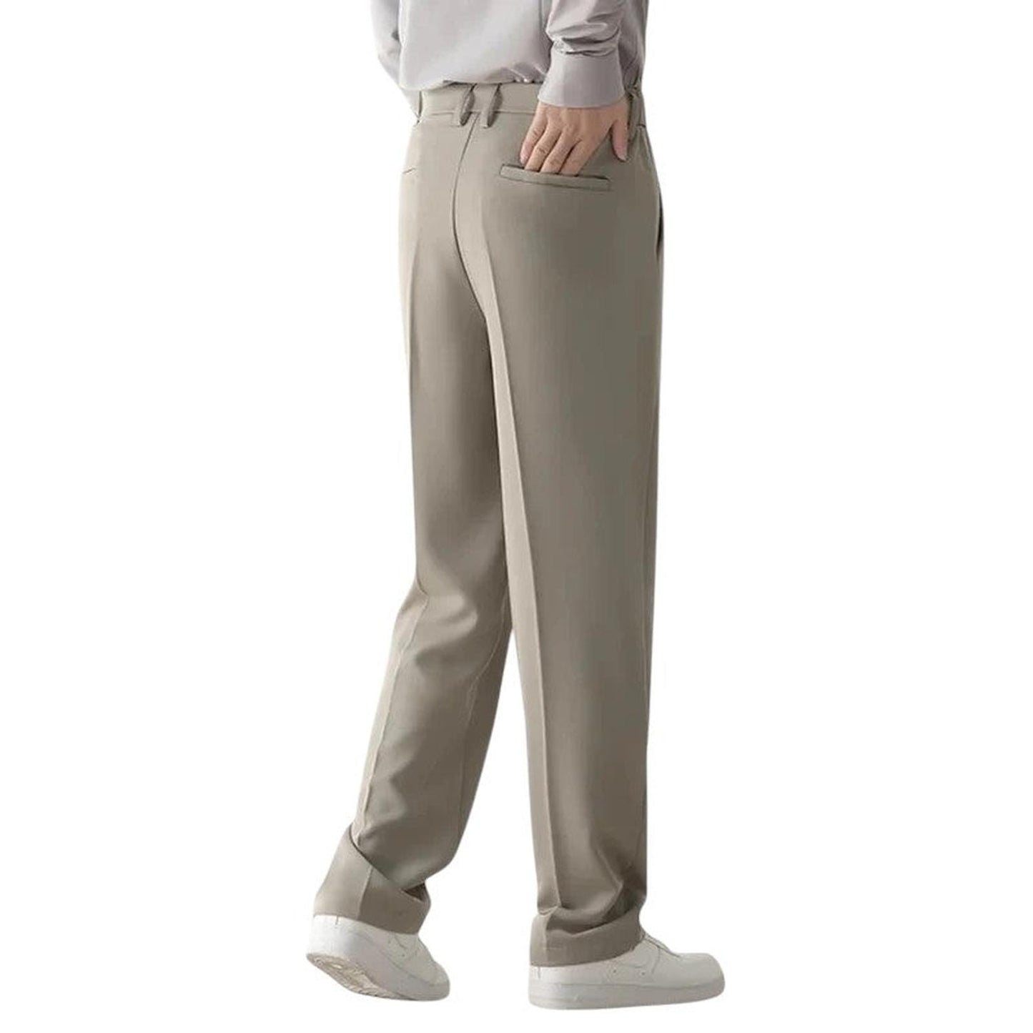 Men’s formal trousers – draped design with relaxed tailored fit