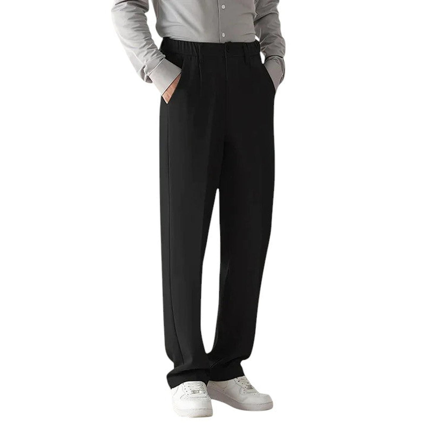 Men’s formal trousers – draped design with relaxed tailored fit