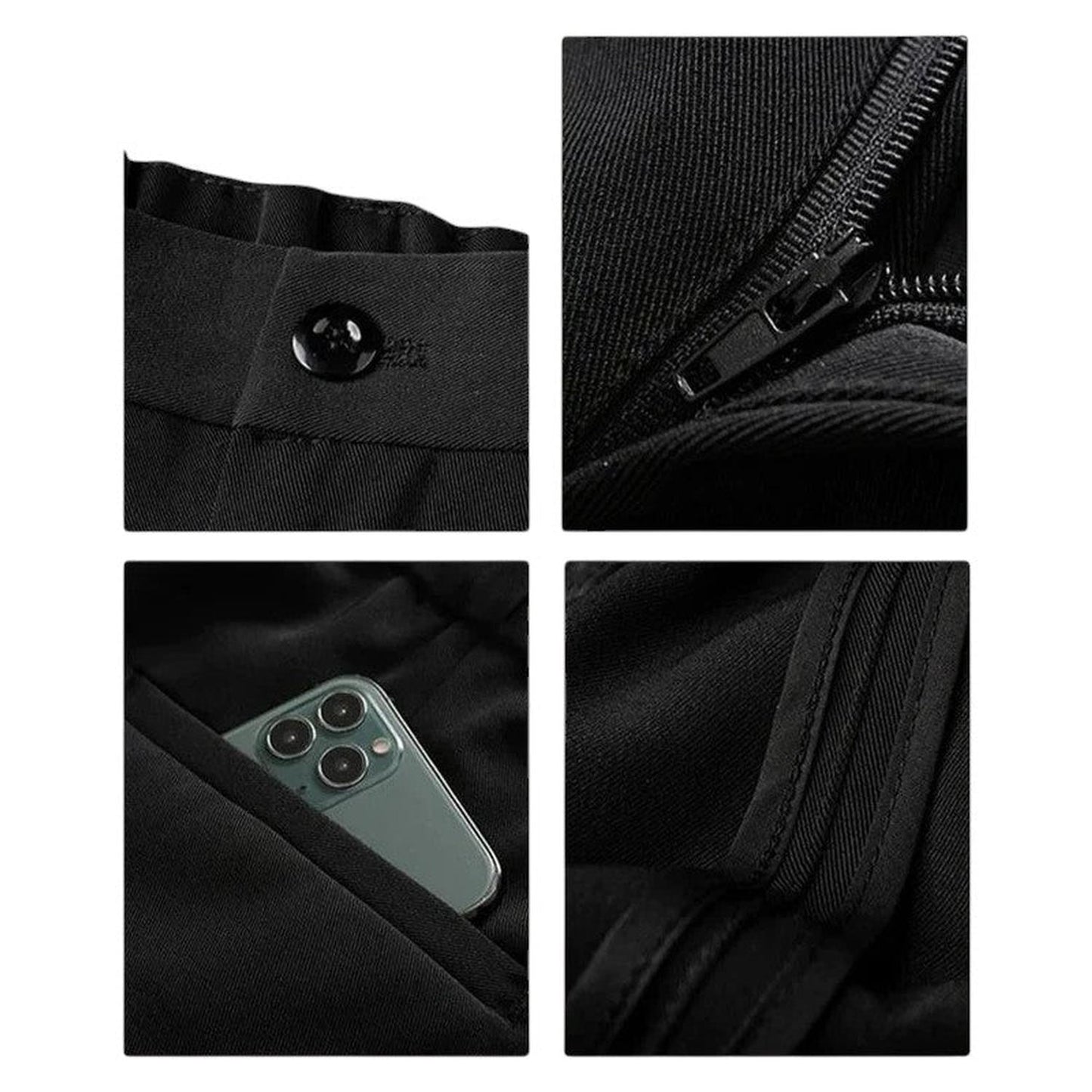 Men’s formal trousers – draped design with relaxed tailored fit