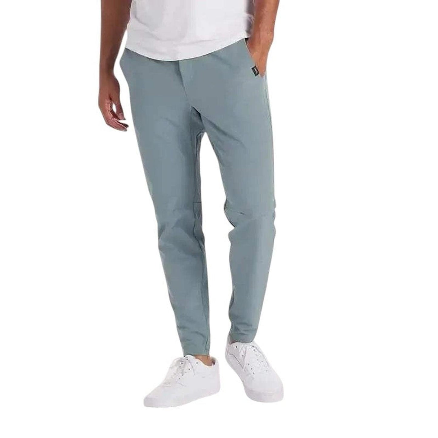 Men’s slim fit jogger trousers – stretch cotton with elastic cuffs