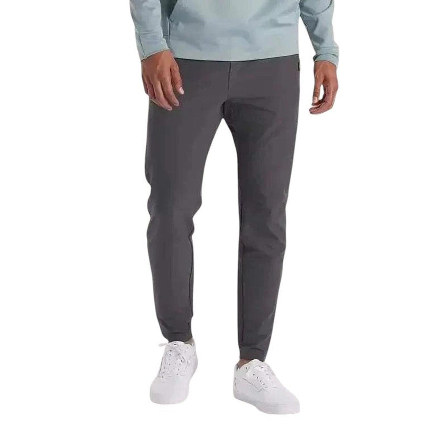 Men’s slim fit jogger trousers – stretch cotton with elastic cuffs