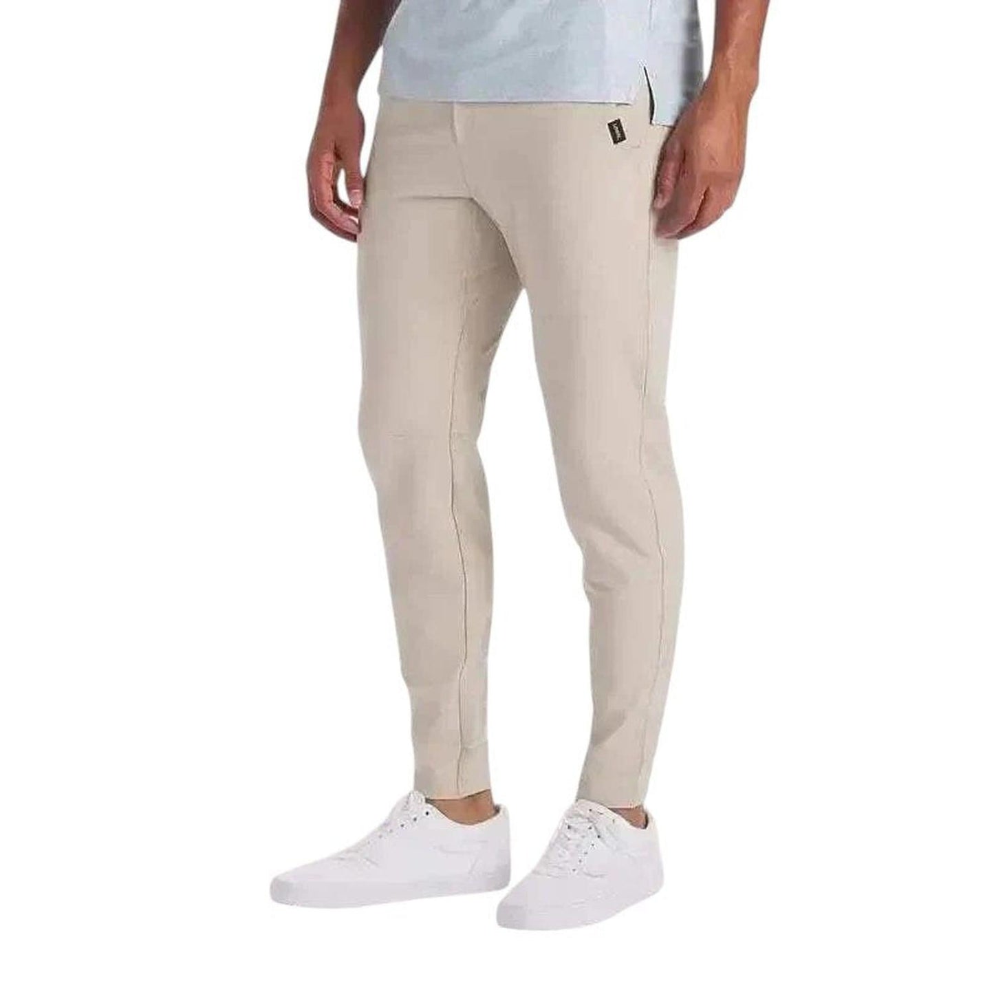 Men’s slim fit jogger trousers – stretch cotton with elastic cuffs