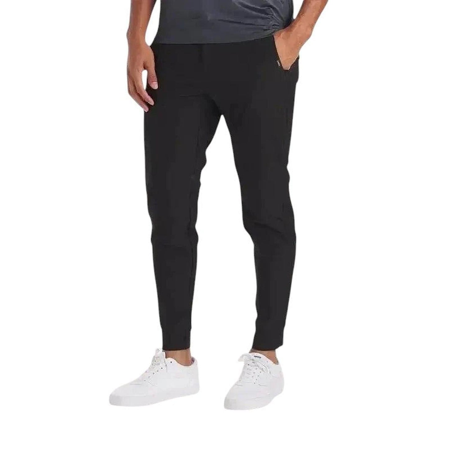 Men’s slim fit jogger trousers – stretch cotton with elastic cuffs