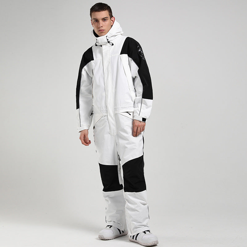 Ski Overall Unisex Waterproof Breathable One-piece Construction