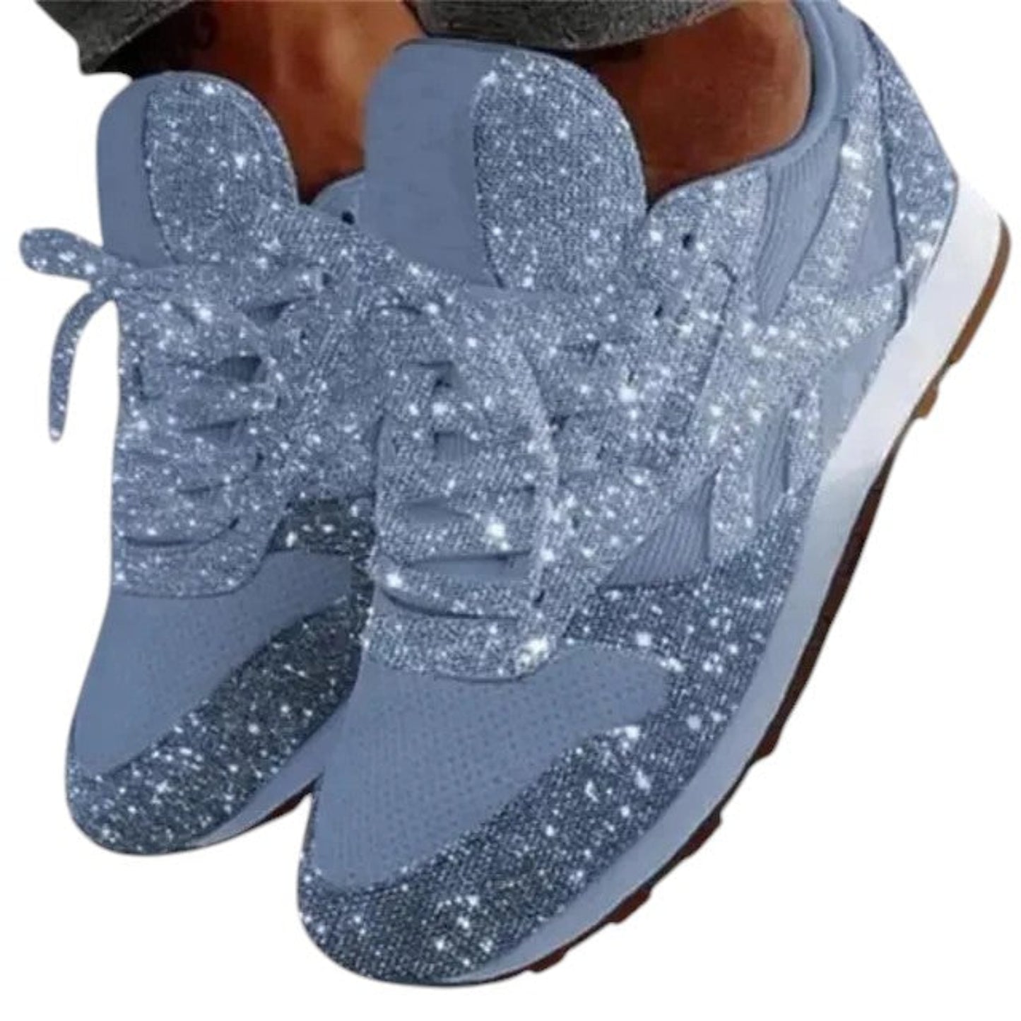 Women’s sparkle shoes – glitter finish and casual comfort