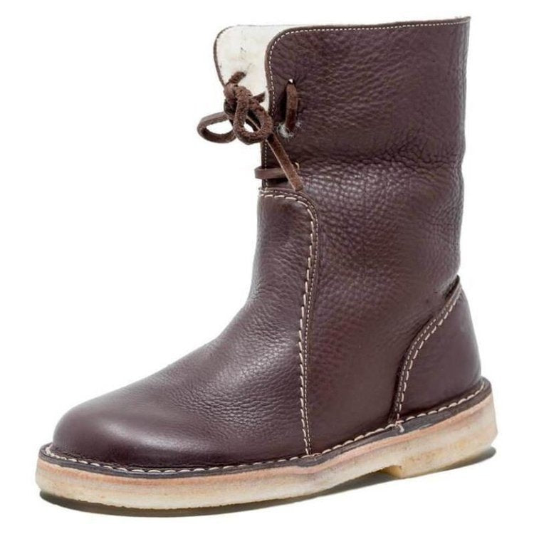 Ankle Boots Women Winter Warm Lined Boots for Cold Weather