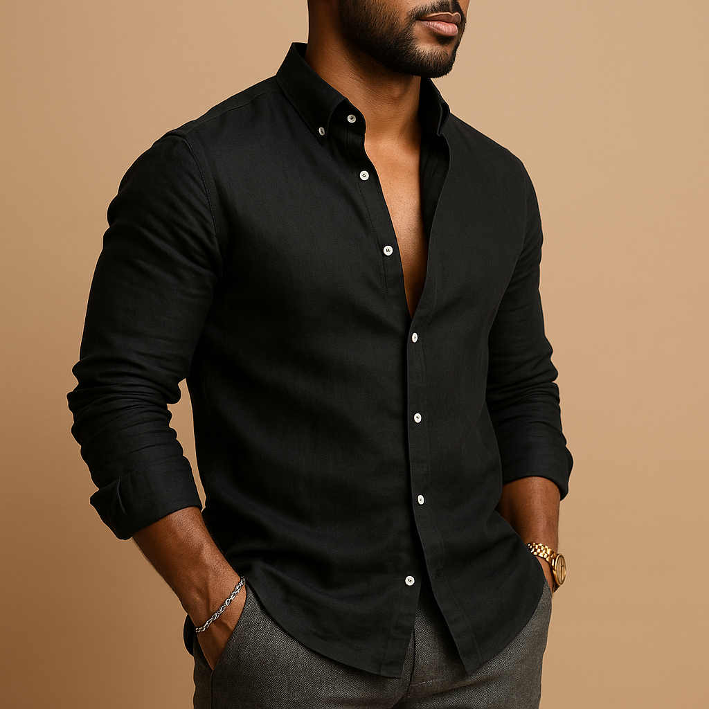 Shirt Men Comfortable Fit Clean Relaxed Silhouette