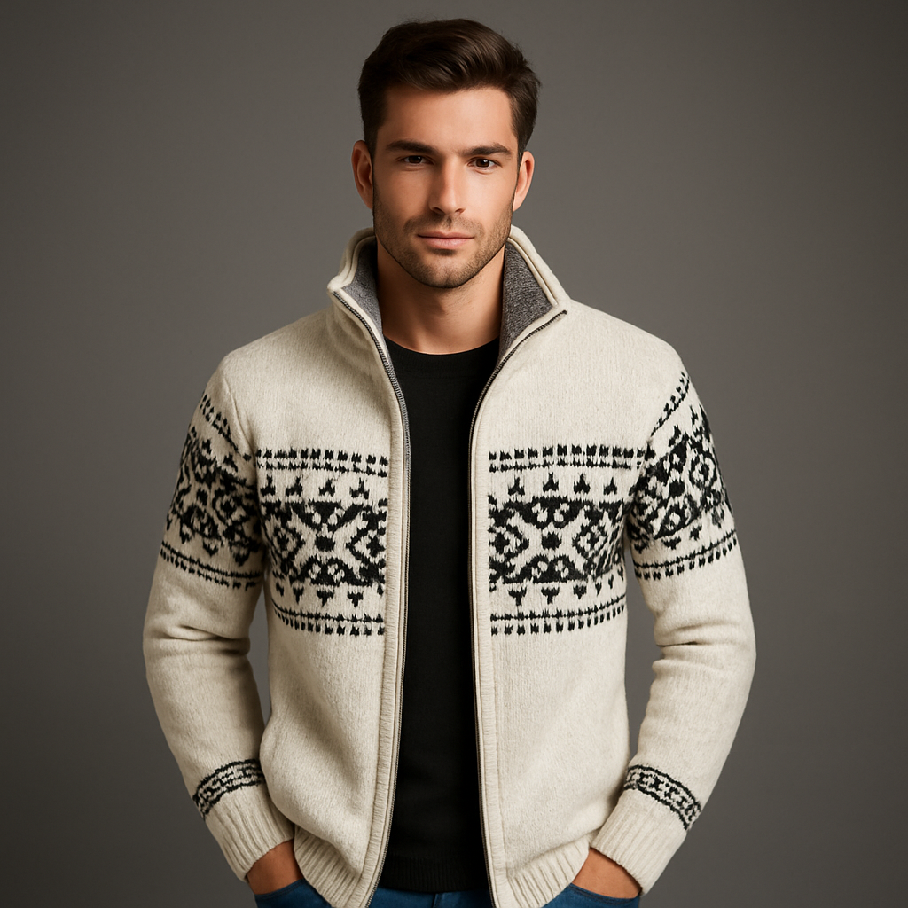 Jacket Men Regular Fit Zip-up Design with Fleece Lining Interior