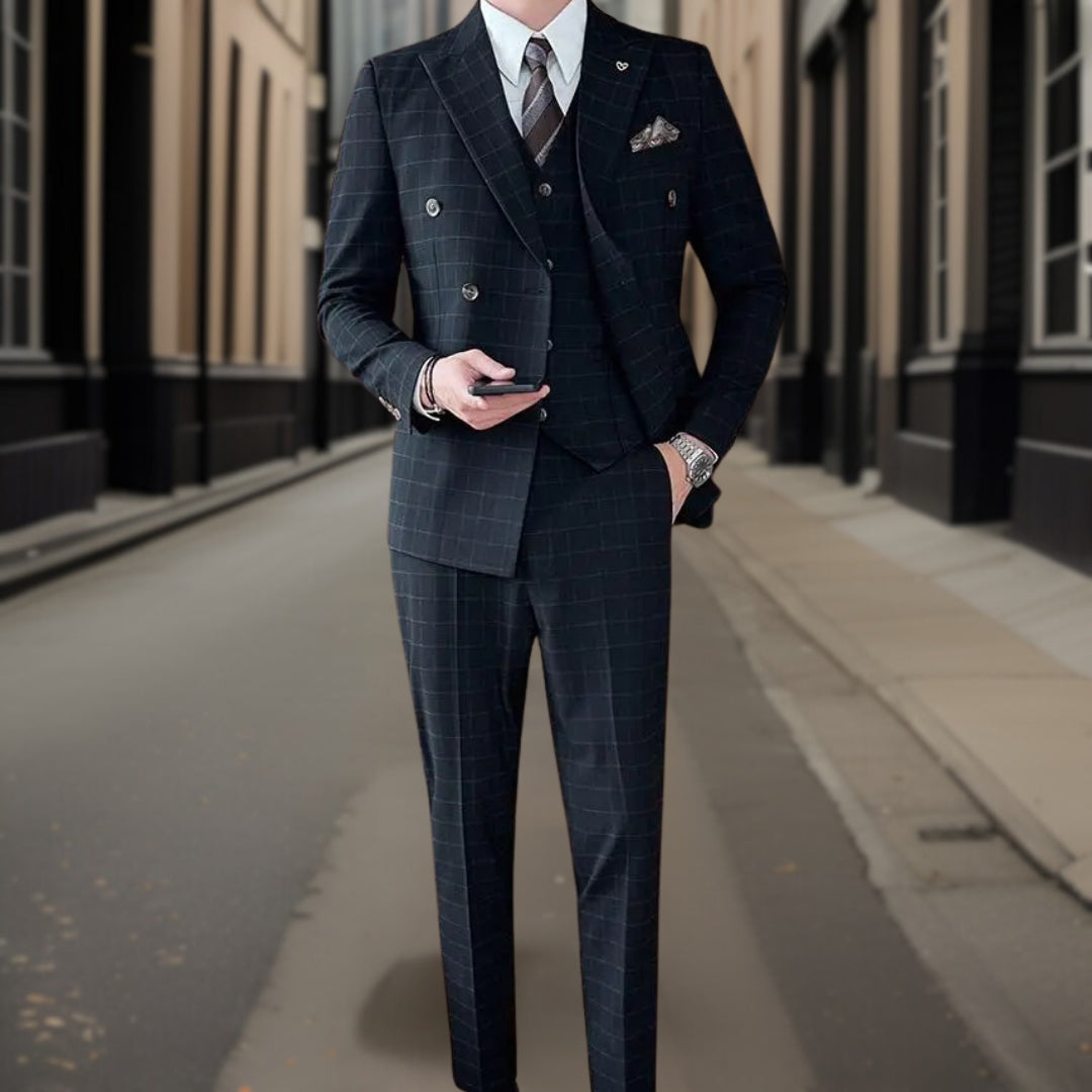 Suit Set Men Classic 3 Piece Fit Timeless Style