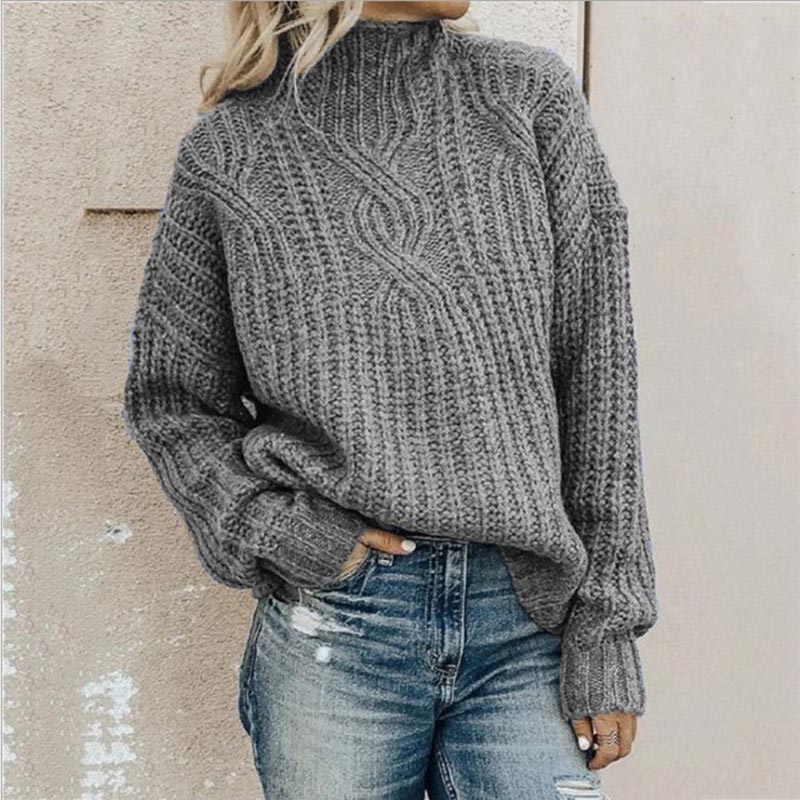 Sweater Women Modern Elegant Long Sleeve Pullover for Daily Wear