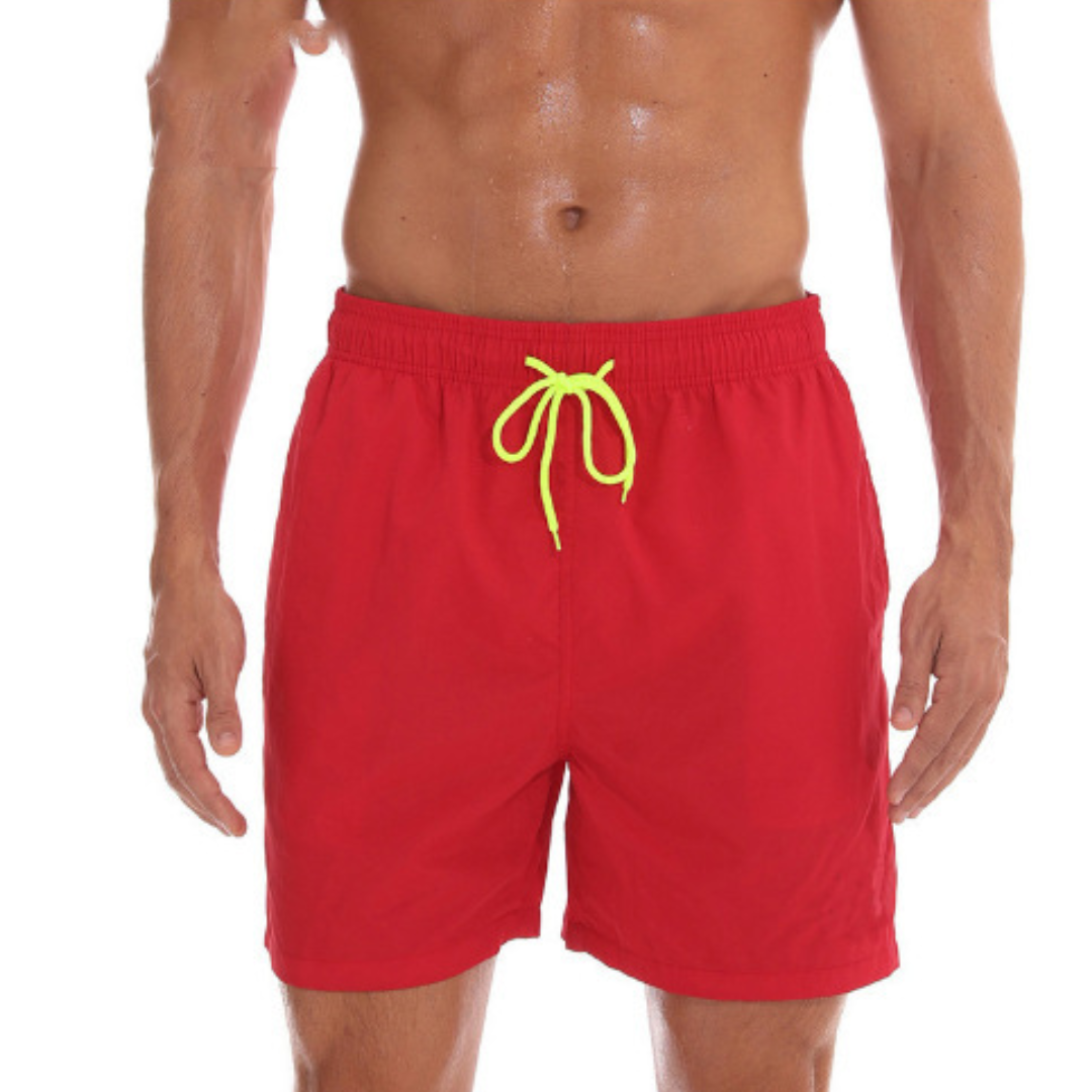 Swim Trunks Men Short Length Lining and Side Pocket