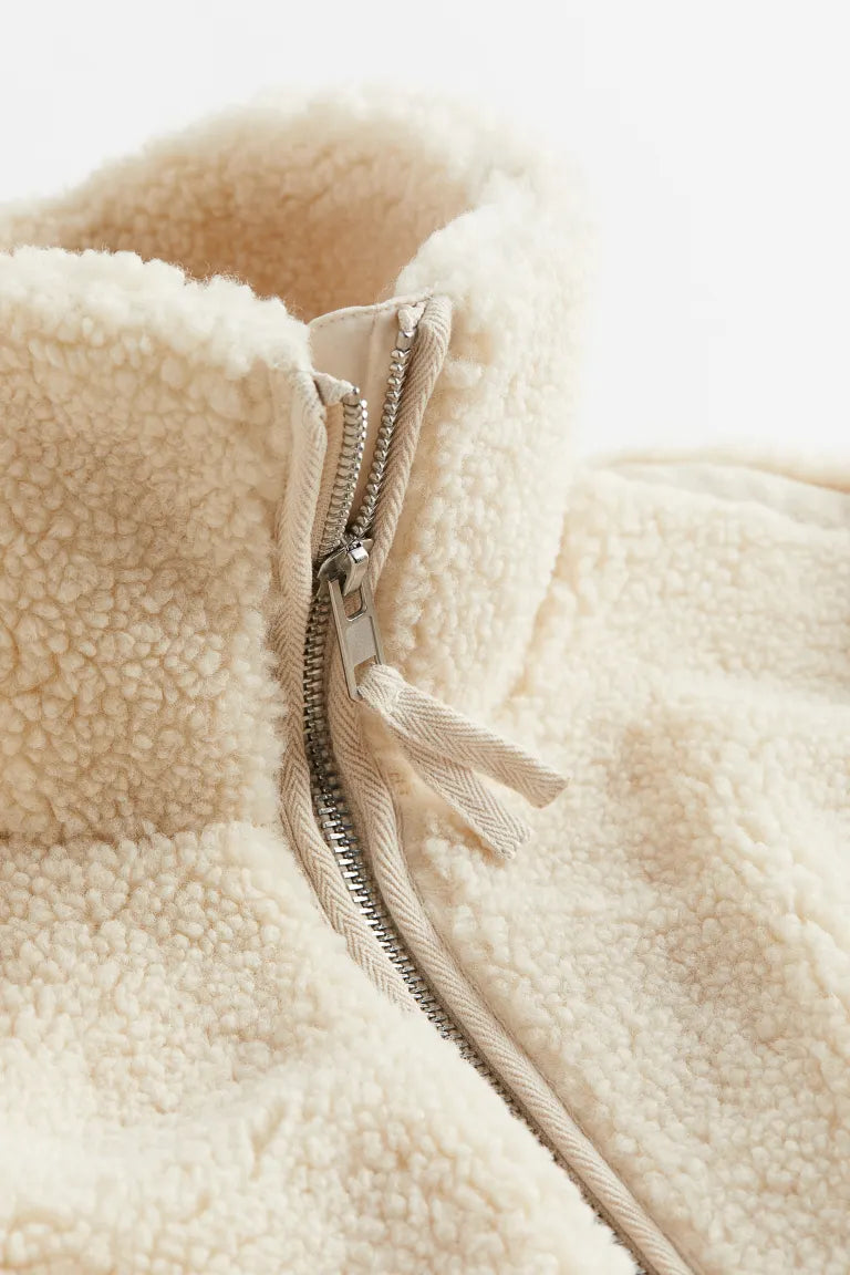 Teddy Coat Women Warm Zip Up Cozy Winter Jacket