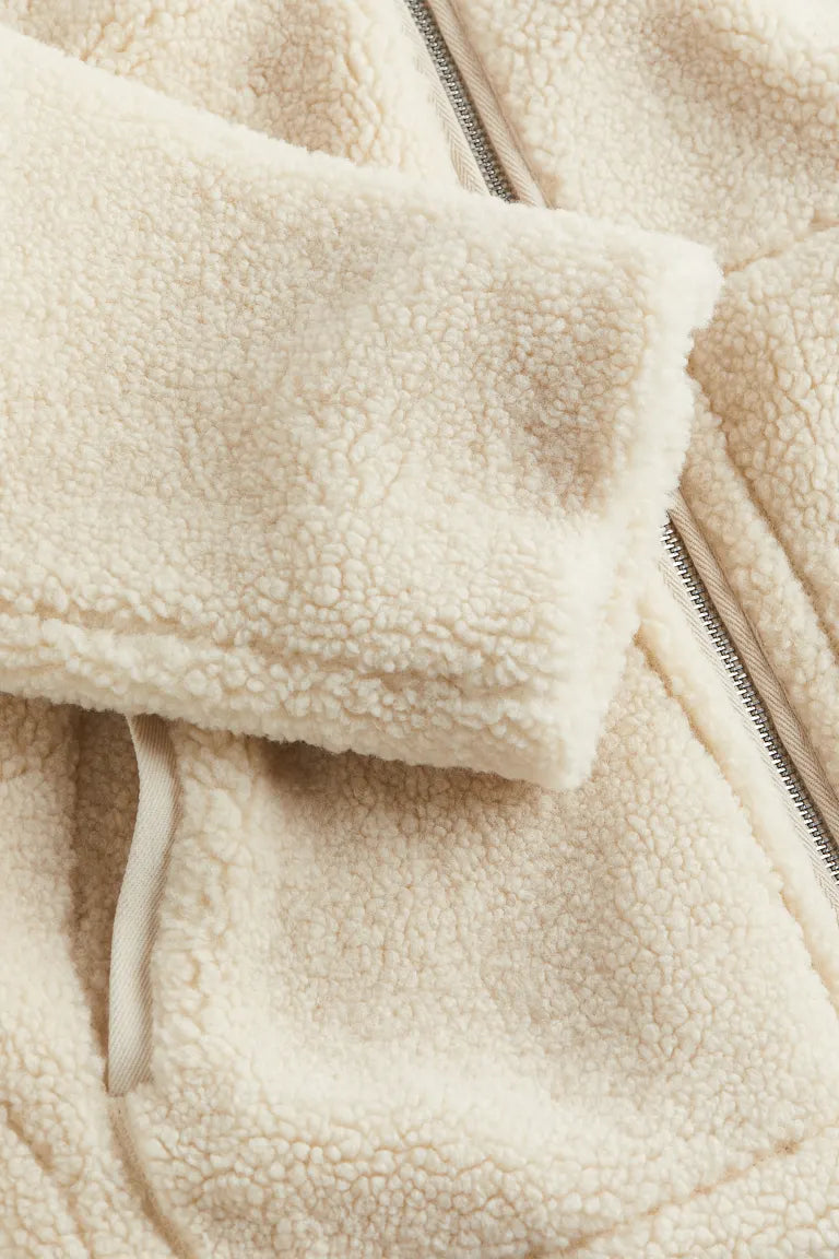 Teddy Coat Women Warm Zip Up Cozy Winter Jacket