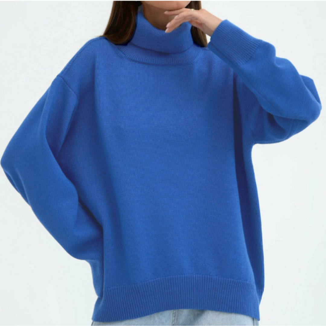 Turtleneck Sweater Women Warm Modern Long Sleeve Winter Jumper