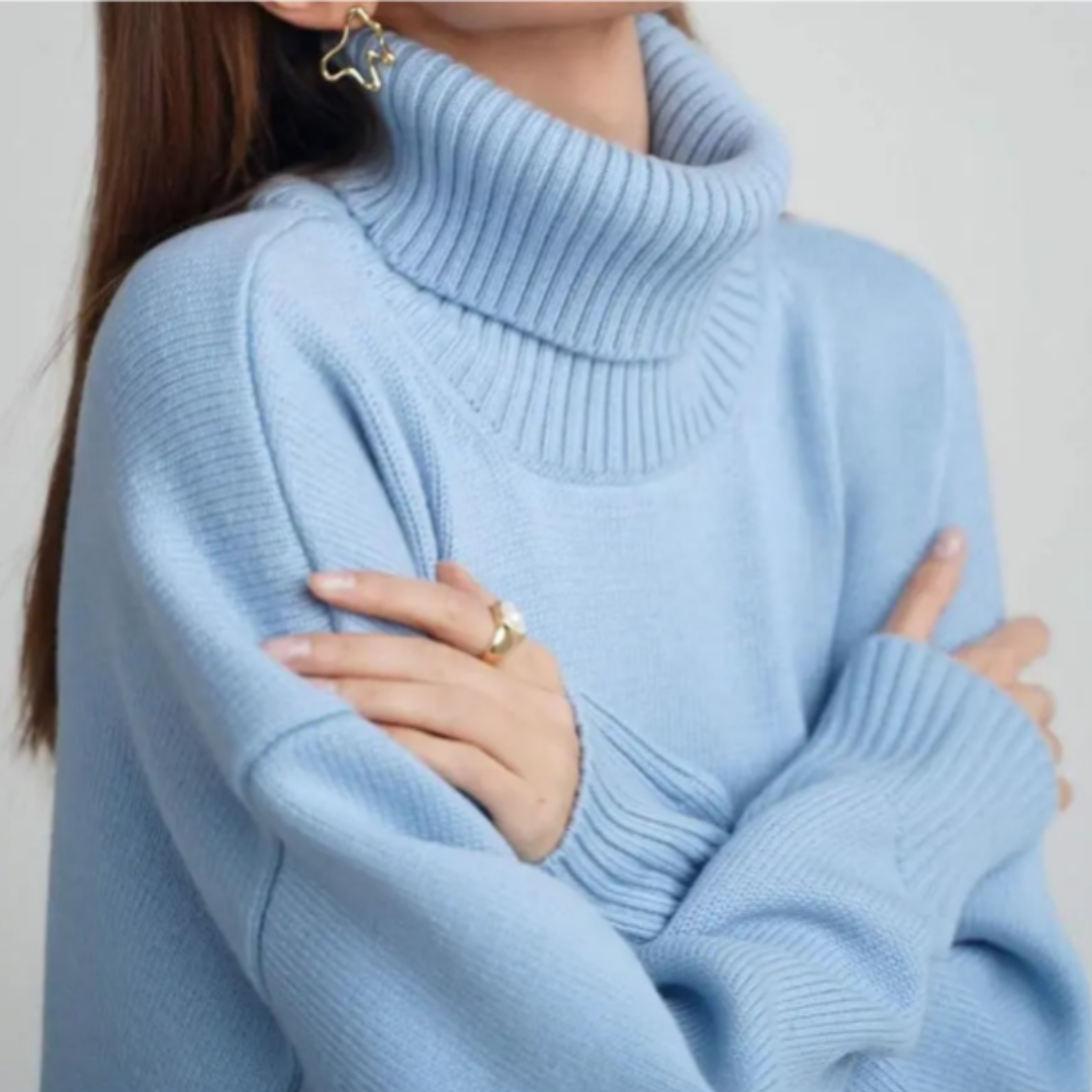 Turtleneck Sweater Women Warm Modern Long Sleeve Winter Jumper