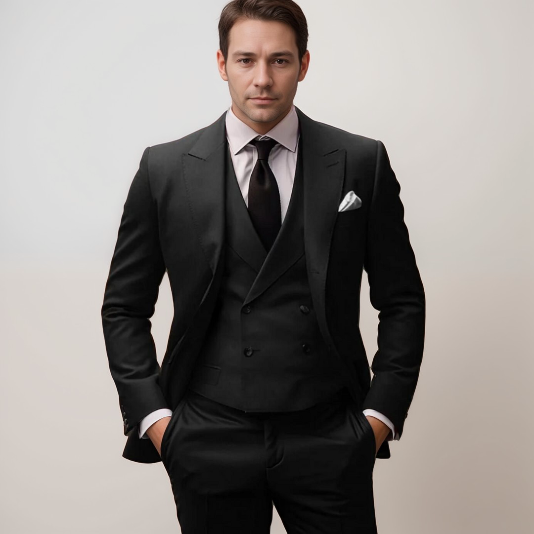 Wedding Suit Men Classic Three Piece Formal Design