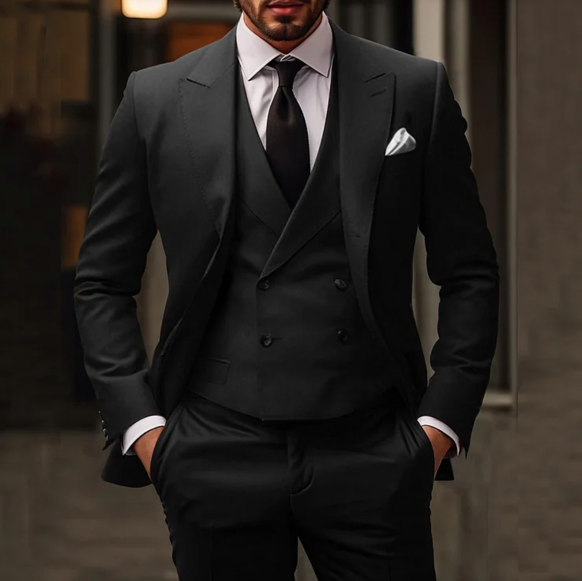 Wedding Suit Men Classic Three Piece Formal Design