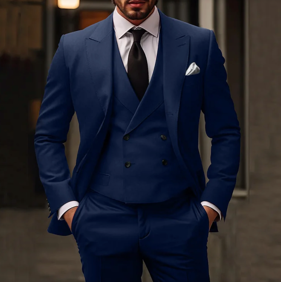 Wedding Suit Men Classic Three Piece Formal Design