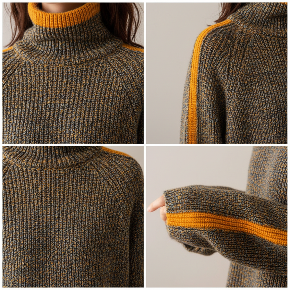 Winter Sweater Women Cozy Warm Pullover with Relaxed Fit