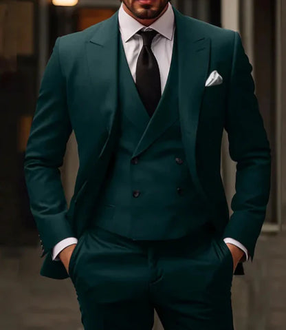 Suit Men Three Piece Comfort Fit Refined Style