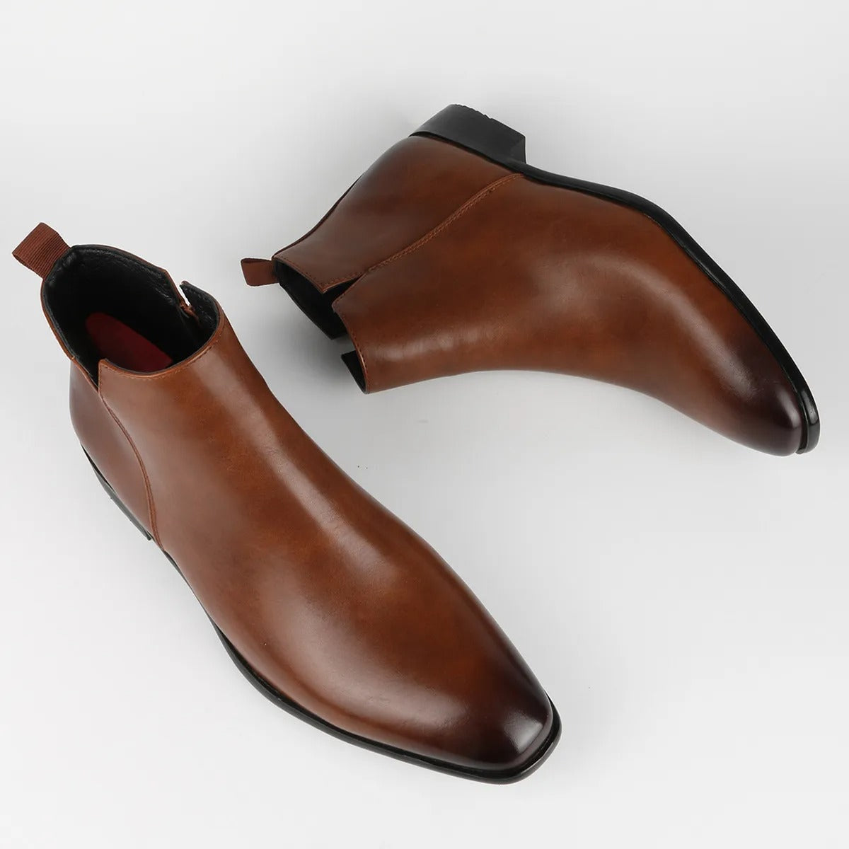 Vintage Leather Men’s Ankle Boots – Classic Appeal