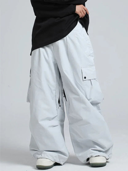 Snowboard Pants Unisex Baggy Loose Fit with Cargo Pockets Design