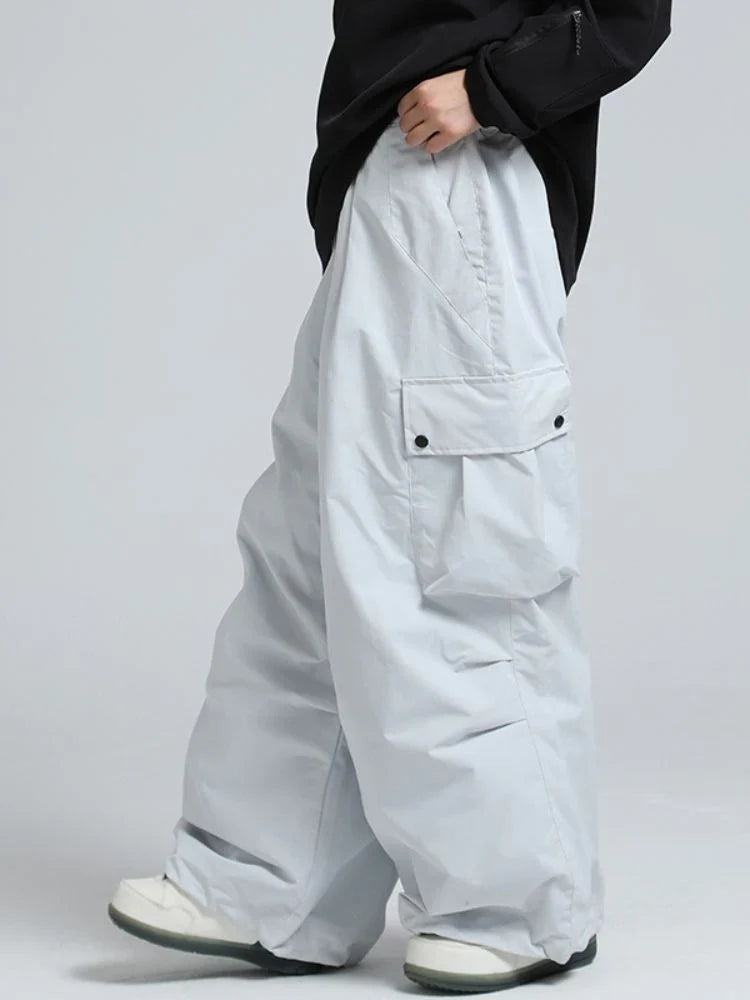Snowboard Pants Unisex Baggy Loose Fit with Cargo Pockets Design