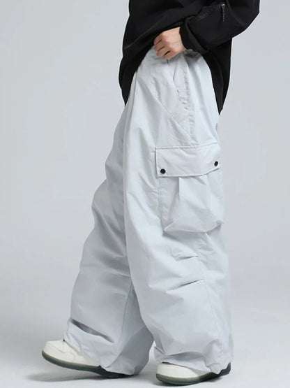 Snowboard Pants Unisex Baggy Loose Fit with Cargo Pockets Design