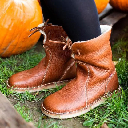 Ankle Boots Women Winter Warm Lined Boots for Cold Weather
