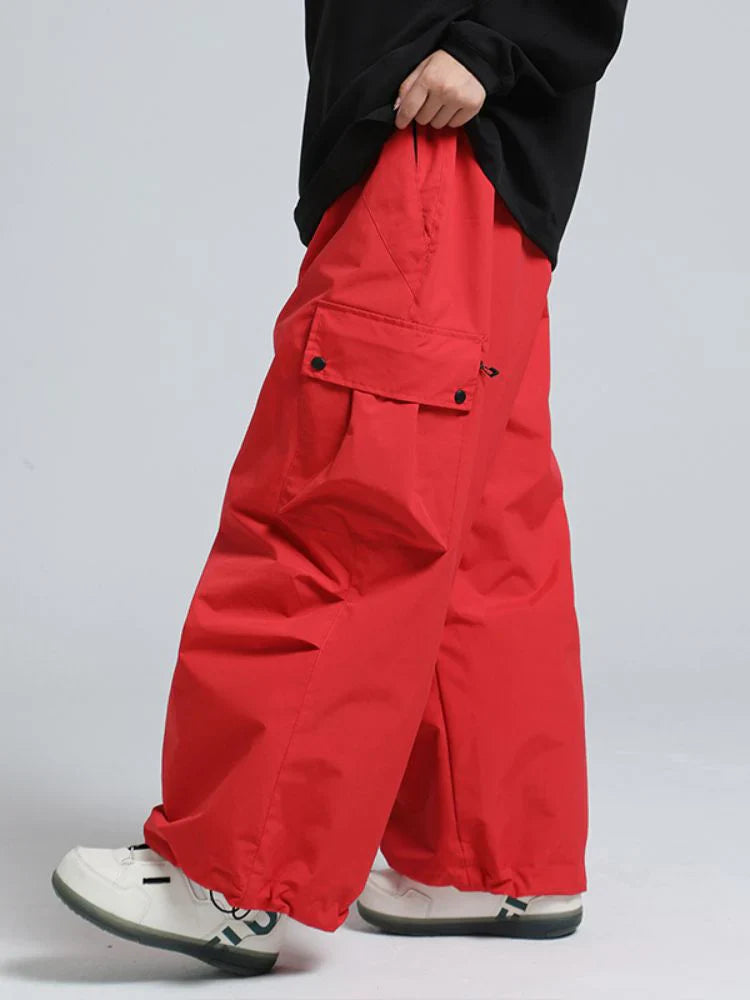 Snowboard Pants Unisex Baggy Loose Fit with Cargo Pockets Design