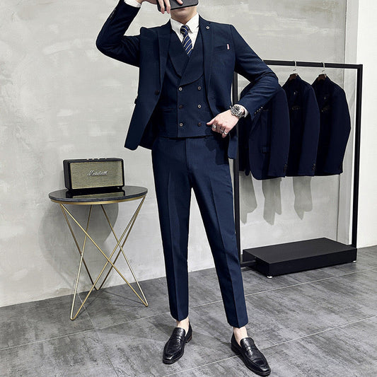 Suit Men Slim Fit Wedding Guest Set Refined Look