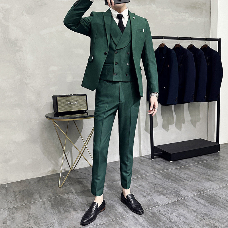 Suit Men Slim Fit Wedding Guest Set Refined Look