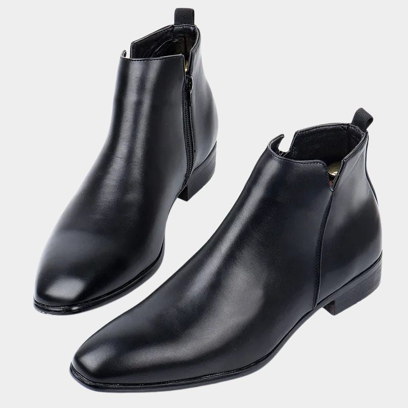 Vintage Leather Men’s Ankle Boots – Classic Appeal