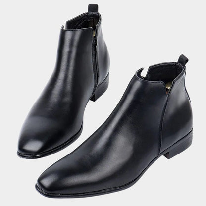 Vintage Leather Men’s Ankle Boots – Classic Appeal